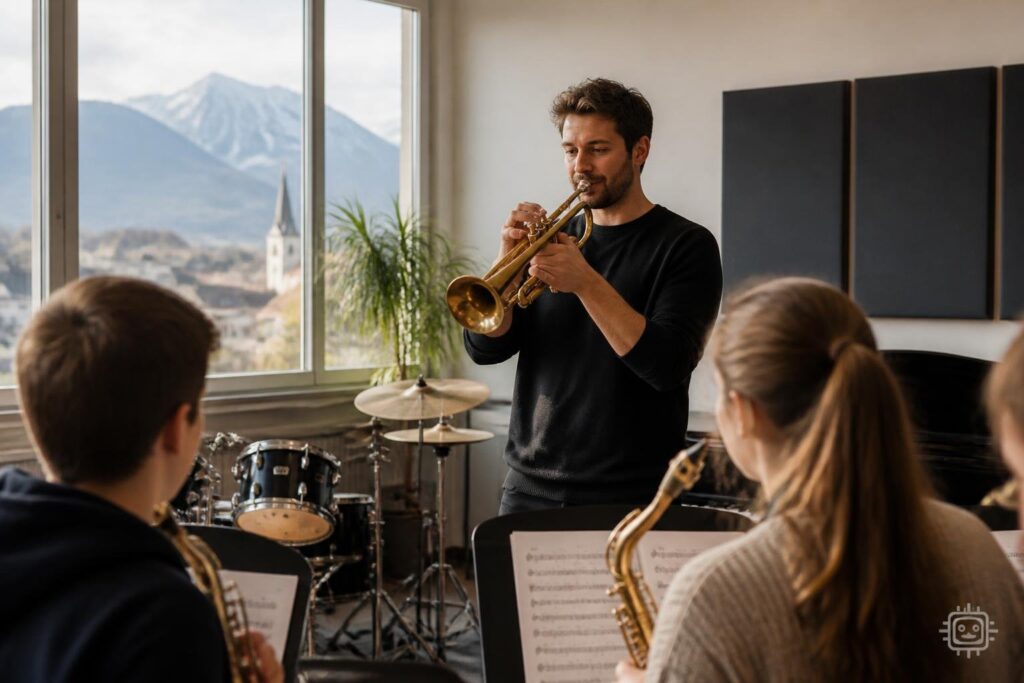 Trompeter von Band Matakustix unterrichtet in Wolfsberg