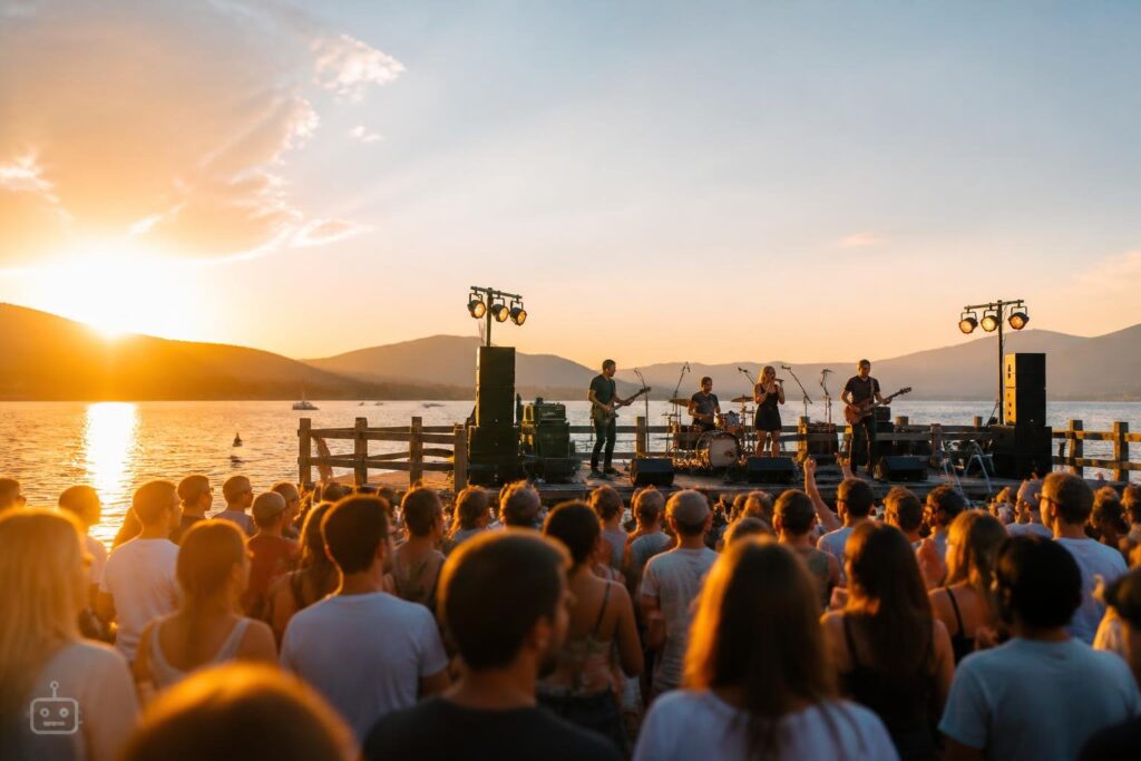 Musik-Fans rockten das Strandbad Klagenfurt