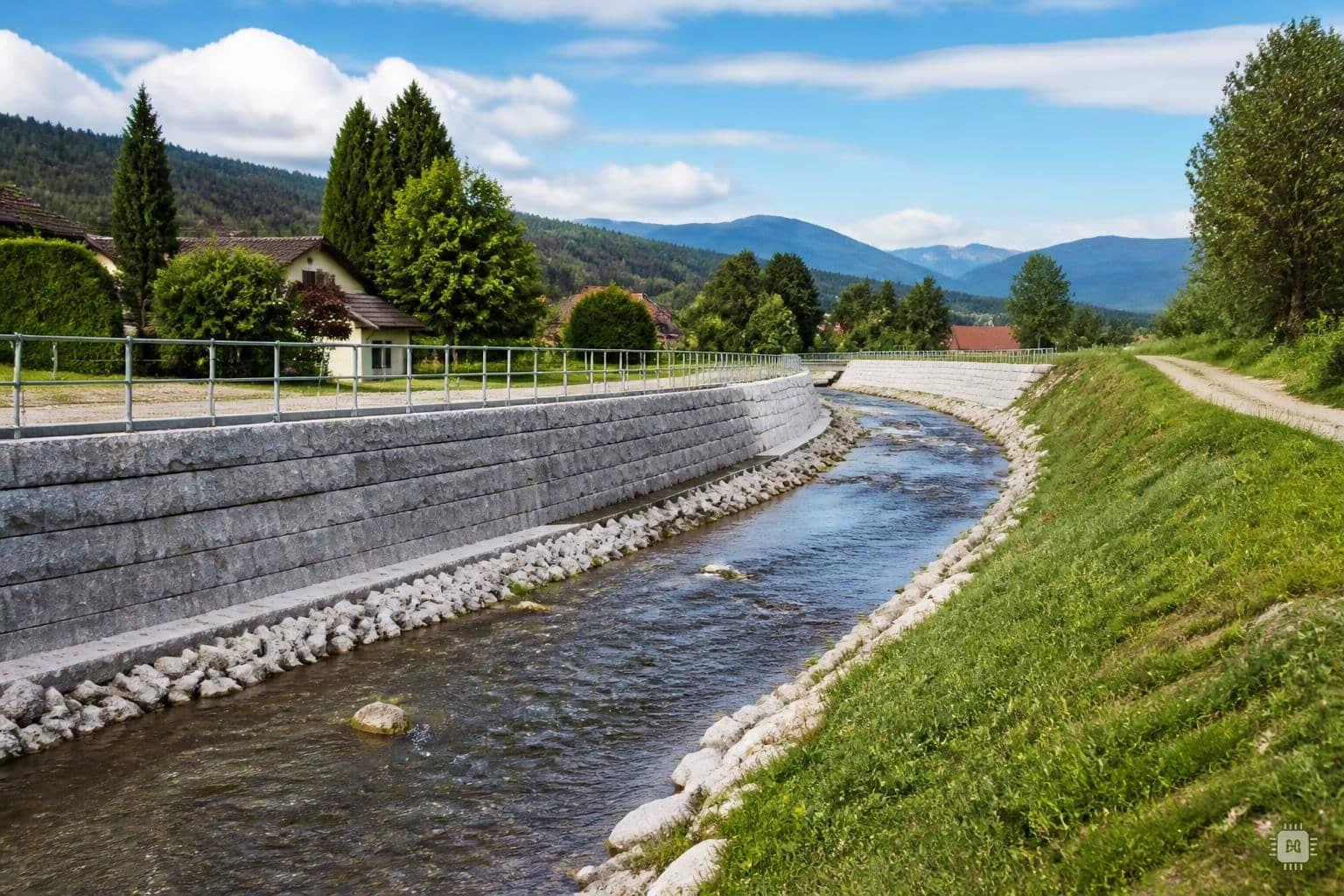 Hochwasserschutz: Erster Bauabschnitt in Eberndorf fertig