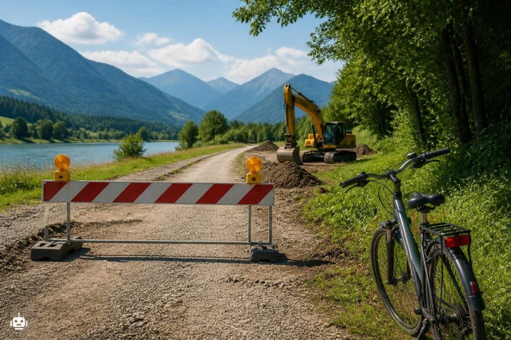 Wegen Sanierung: Totalsperre auf Abschnitt des Gailtalradwegs