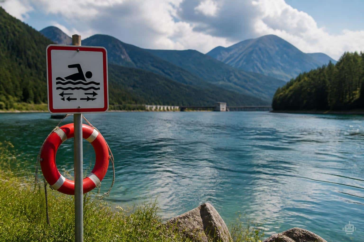 Gefährliche Strömungen in Stauseen