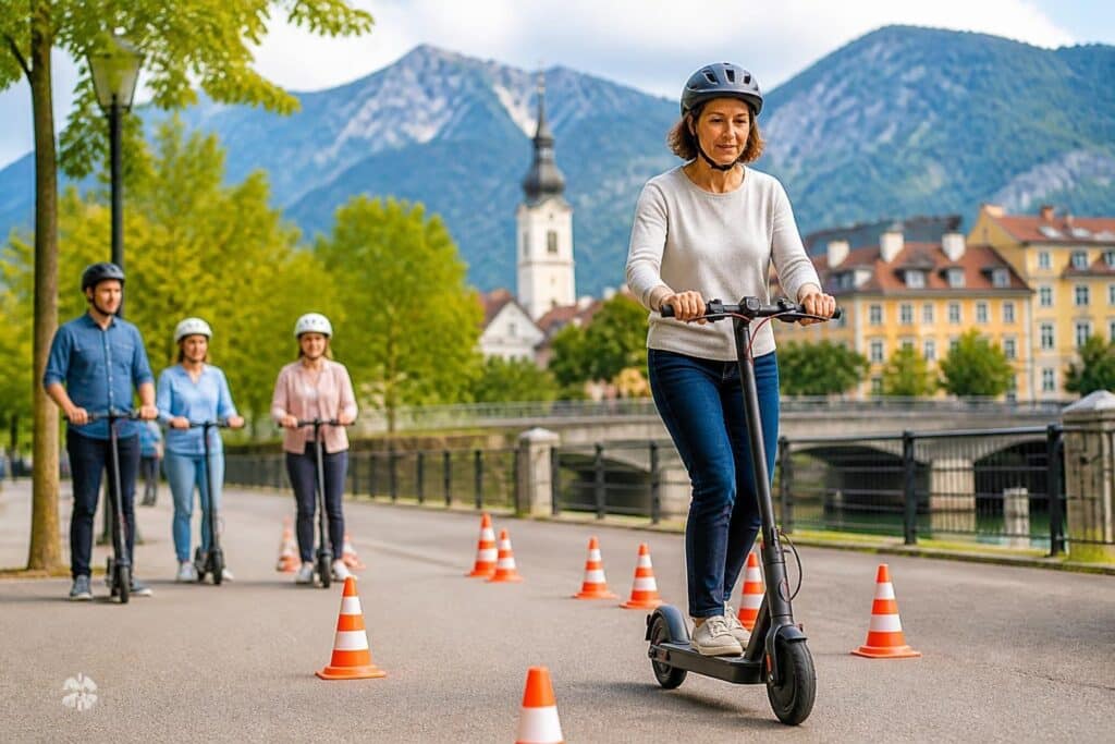 Kostenloser E‑Scooterkurs für Erwachsene