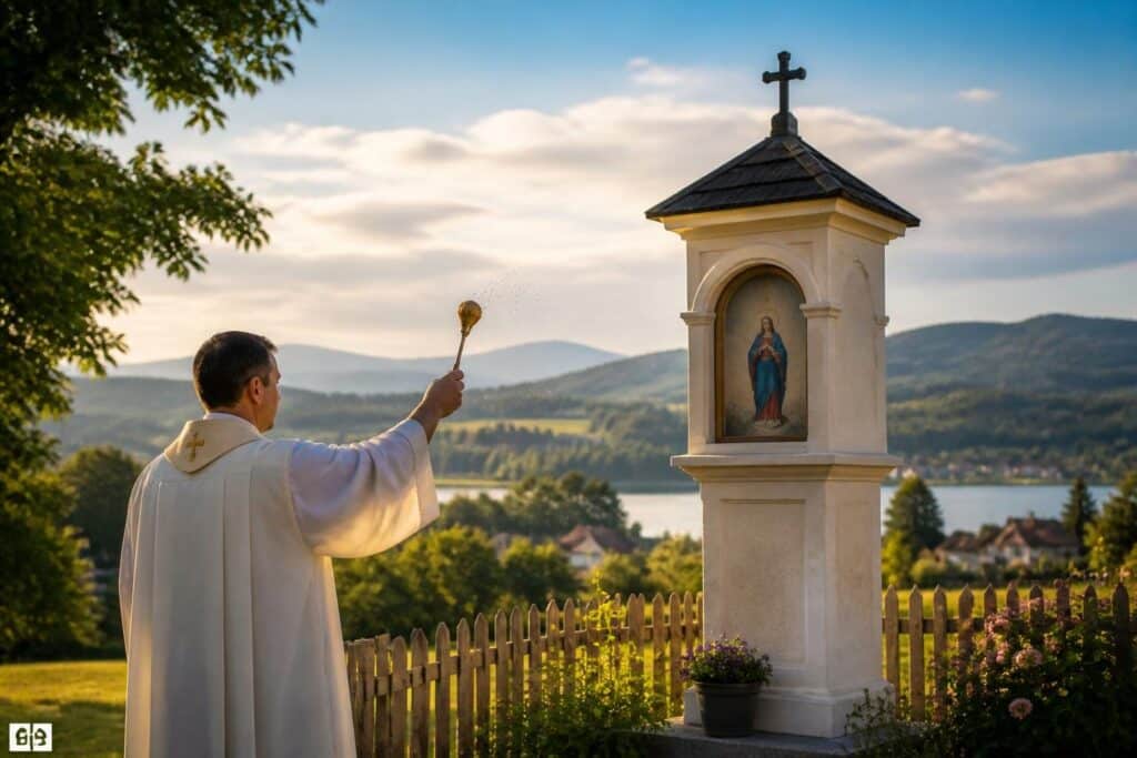 St. Kanzian: 300 Jahre alter Bildstock restauriert und gesegnet