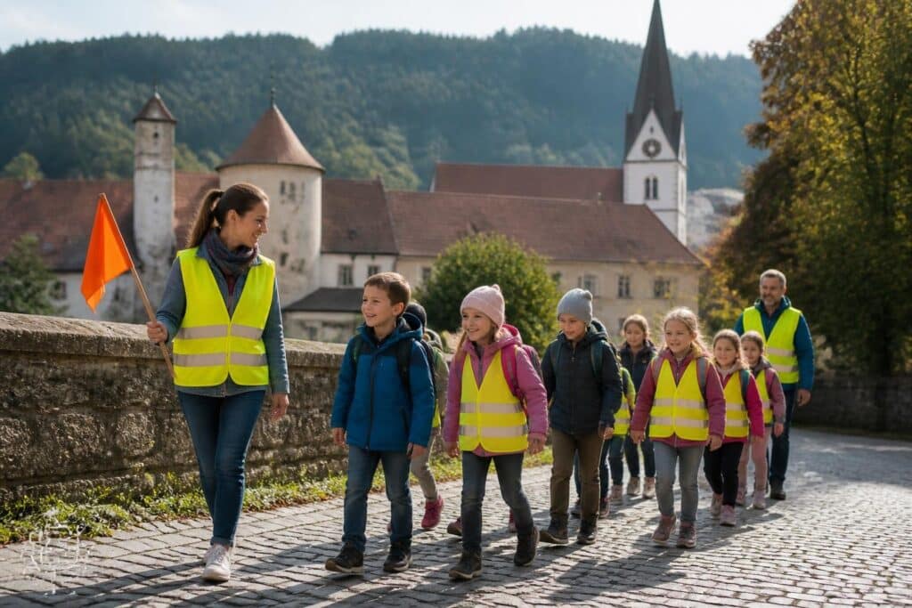 Schulbus à la Fred Feuerstein startet in Friesach