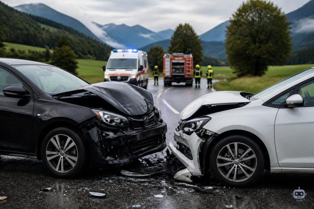 Verkehrsunfall mit Personenschaden im Bezirk Villach