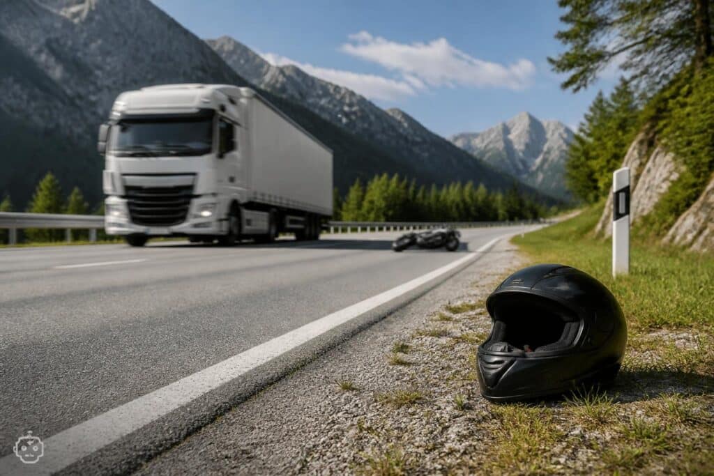 Gegen Lkw: Motorradlenker starb bei Unfall
