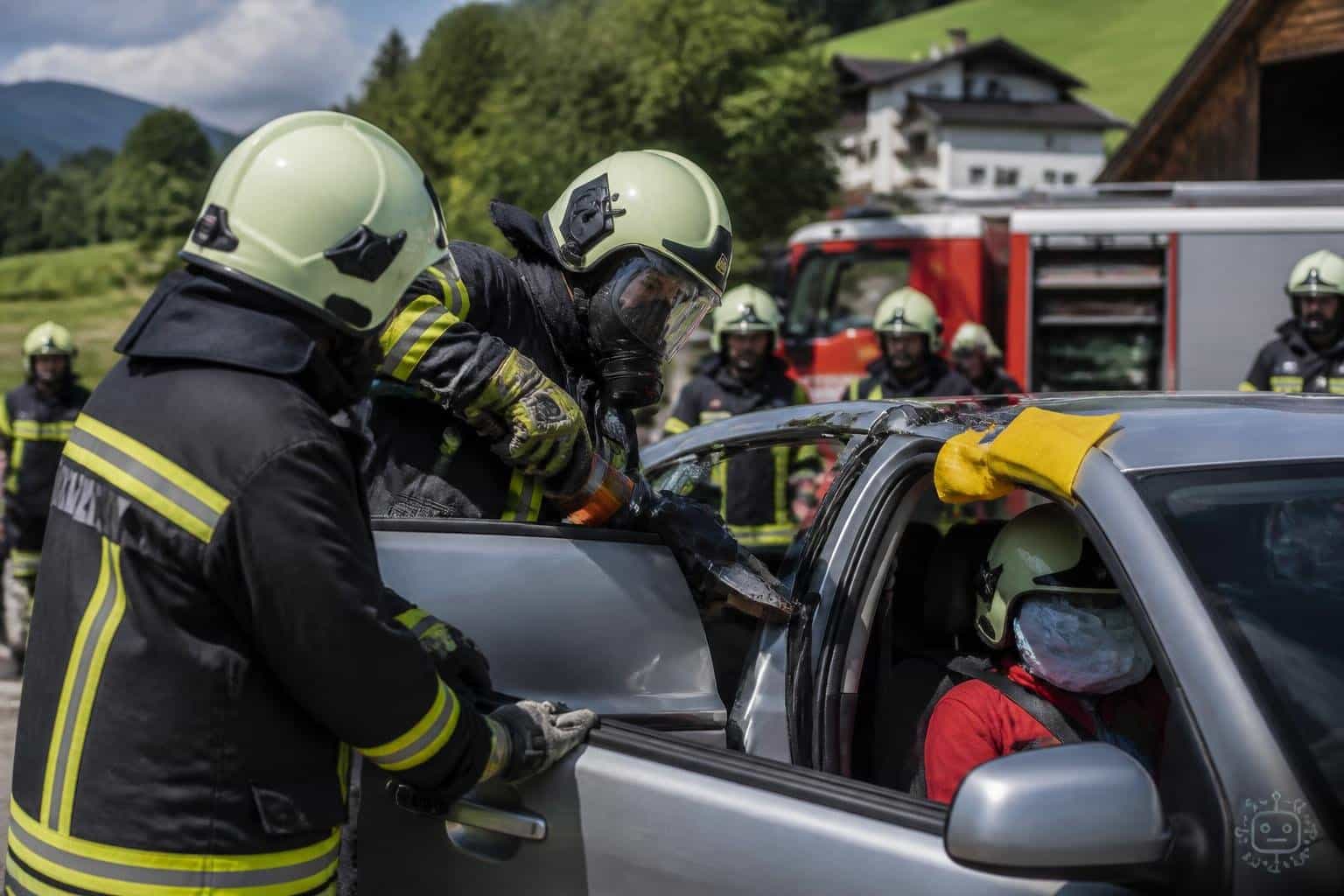 Praxisnah trainiert: 199 Feuerwehrleute übten die Personenrettung