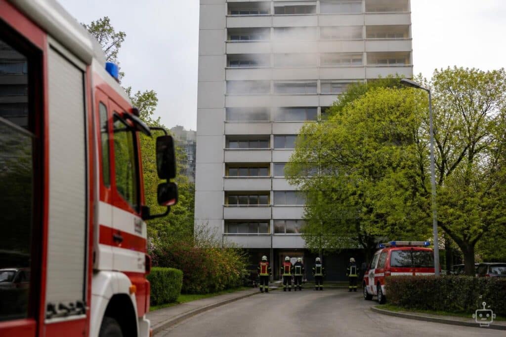 Brand in Klagenfurter Hochhaus