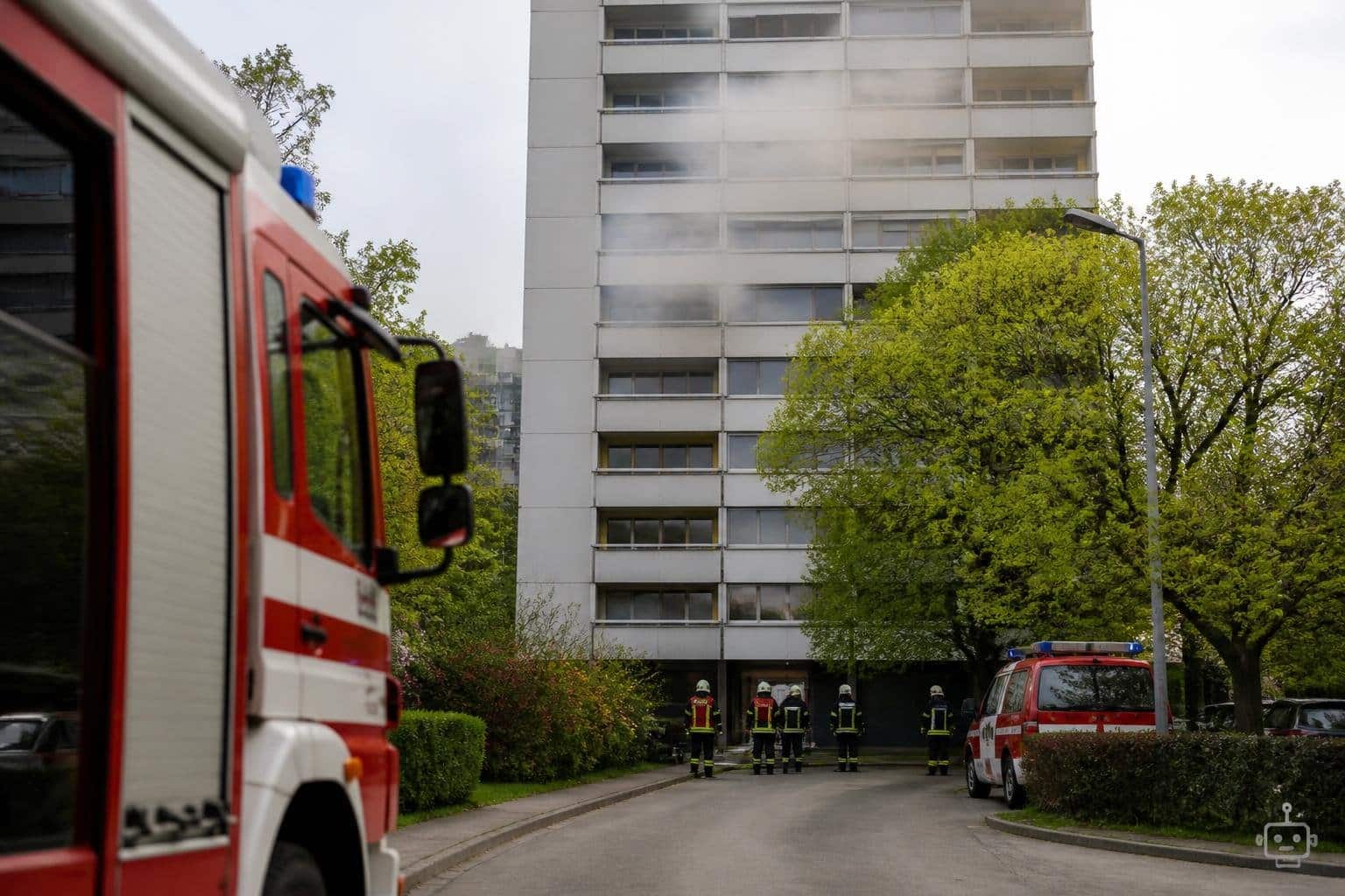 Brand in Klagenfurter Hochhaus