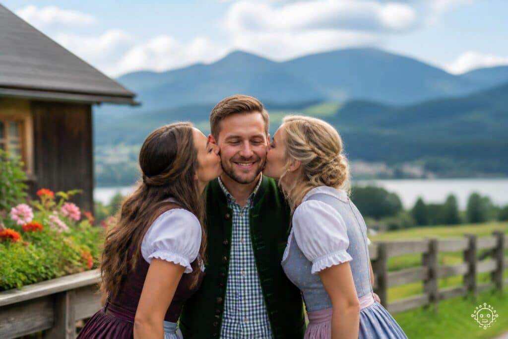 Beim Kärntner Bauern gab es schon zu Beginn viele Bussis