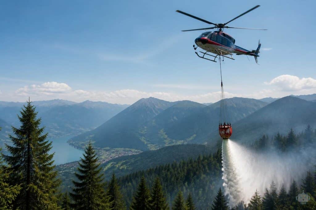 2.200 Löschflüge: Flugeinsatzstelle Klagenfurt für Großeinsatz ausgezeichnet