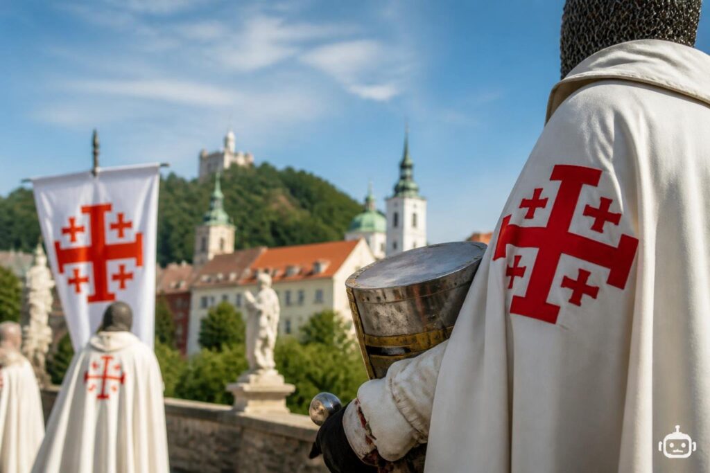 Ritter sorgen drei Tage lang für ungewohntes Bild in Klagenfurt