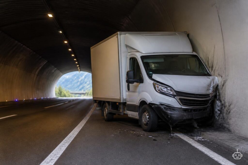 Lenkerin prallte mit Klein-Lkw auf Südautobahn gegen Tunnelwand