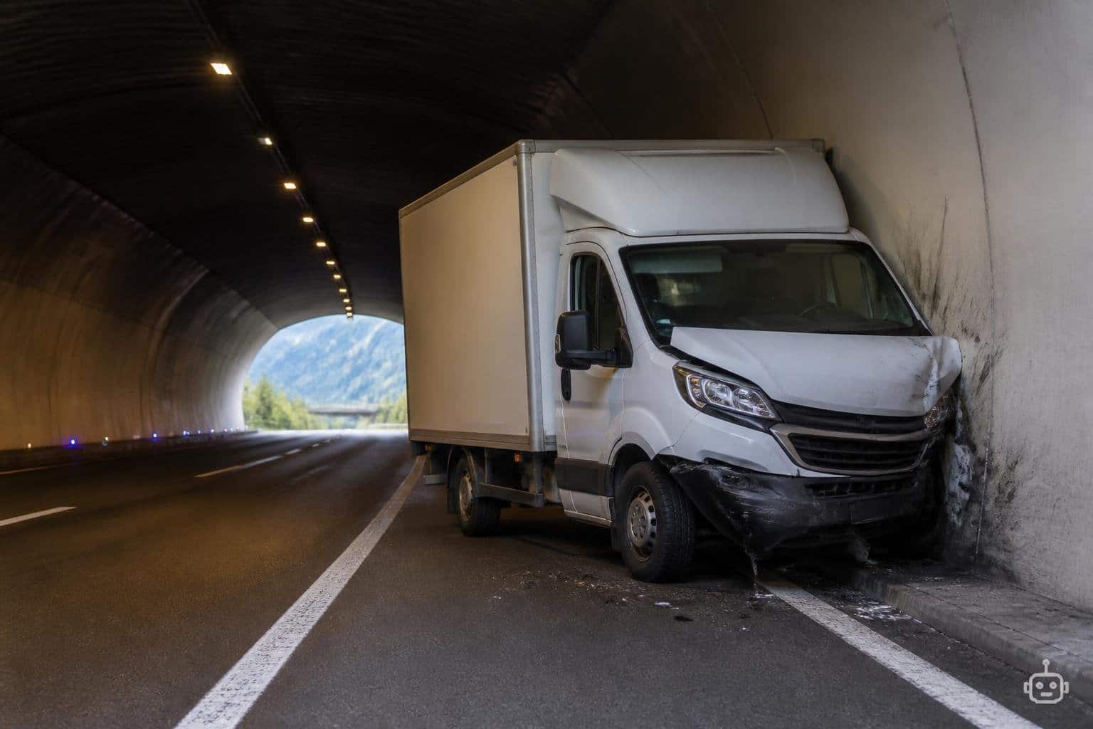 Lenkerin prallte mit Klein-Lkw auf Südautobahn gegen Tunnelwand