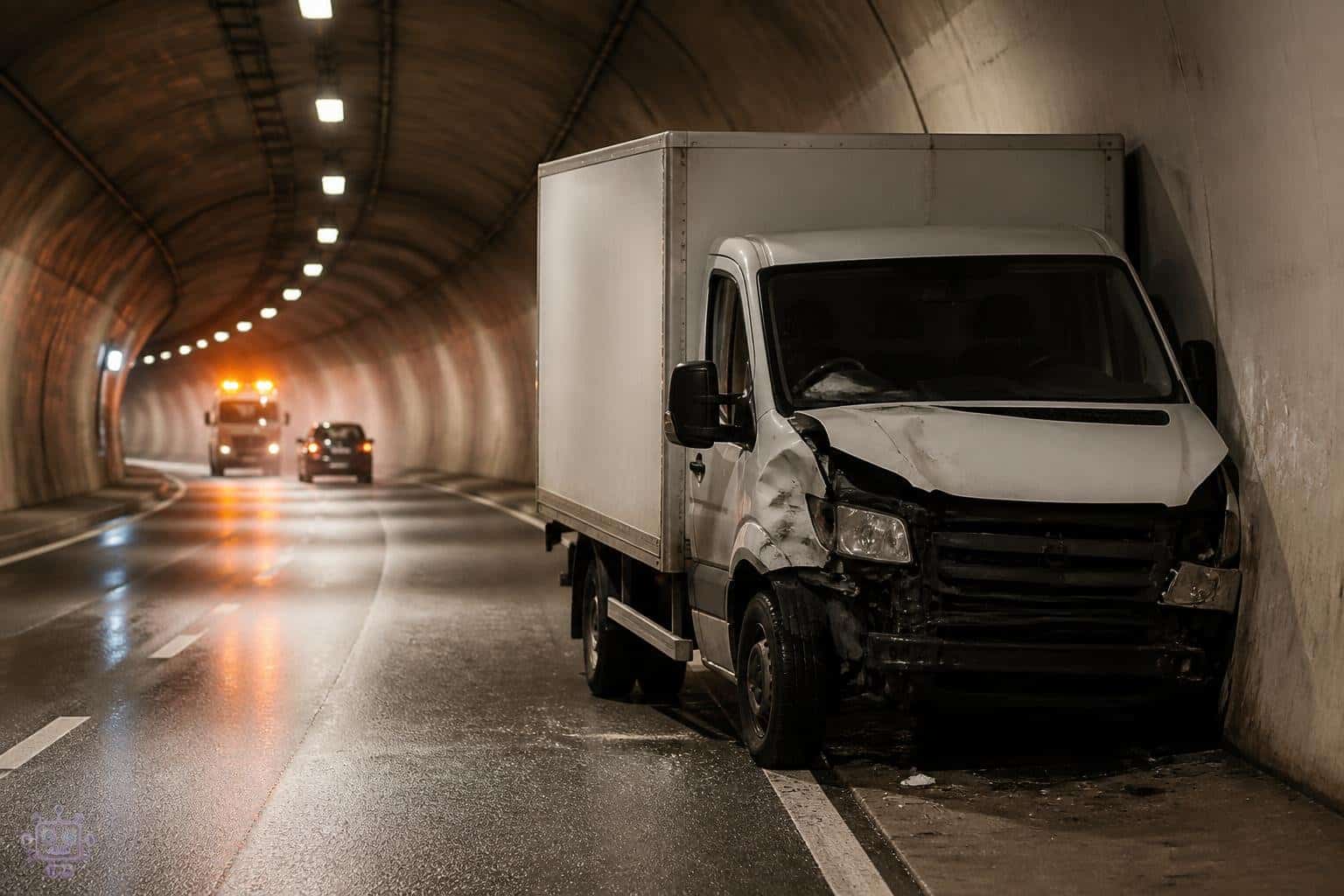 Verkehrsunfall mit Eigenverletzung auf der A2 im Ehrentalerbergtunnel