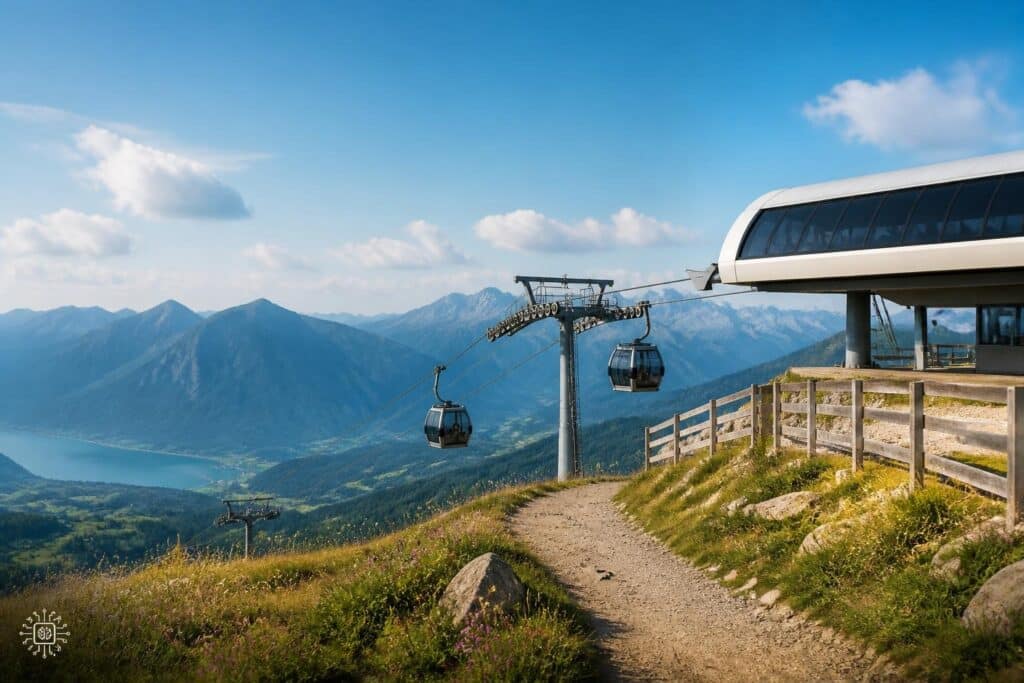 In einfacher Sprache: Hitze war gut für die Kärntner Berg-Bahnen
