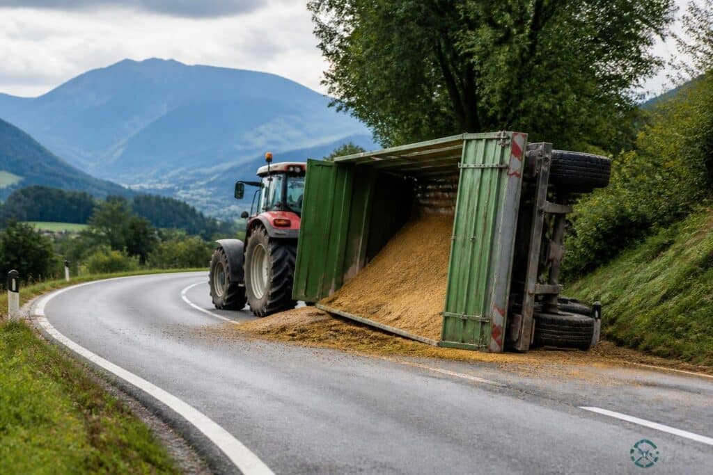 Verkehrsunfall mit Eigenverletzung in Tigring