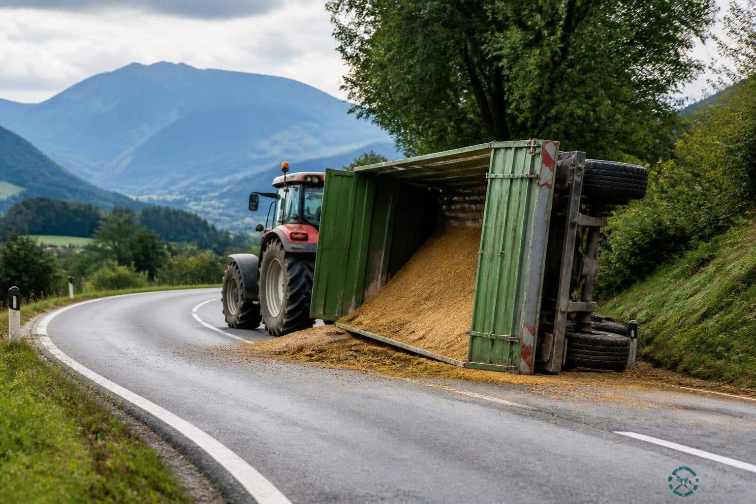 Verkehrsunfall mit Eigenverletzung in Tigring