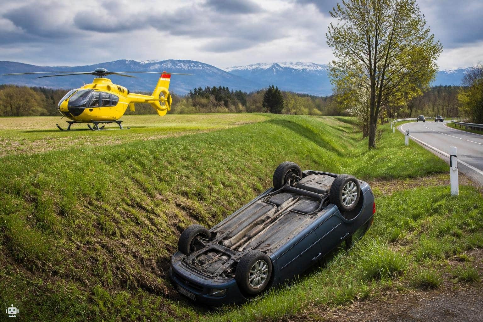 Auto überschlägt sich – 70-Jährige verletzt