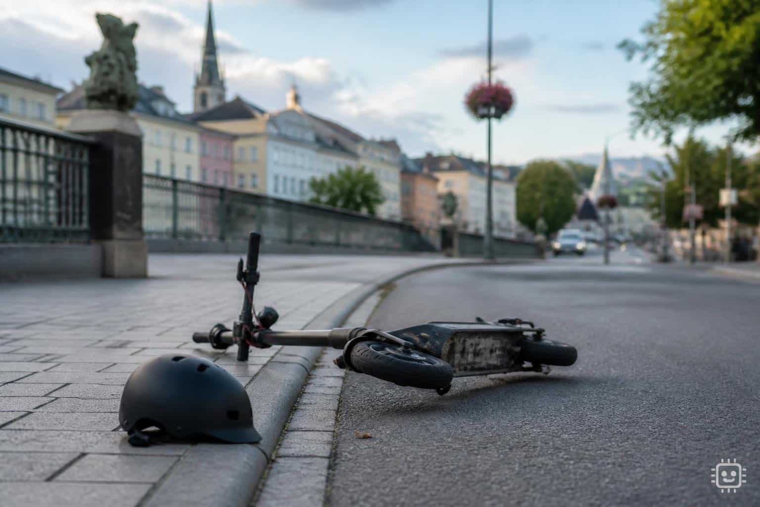 Sturz mit E-Scooter: Mann schwer verletzt