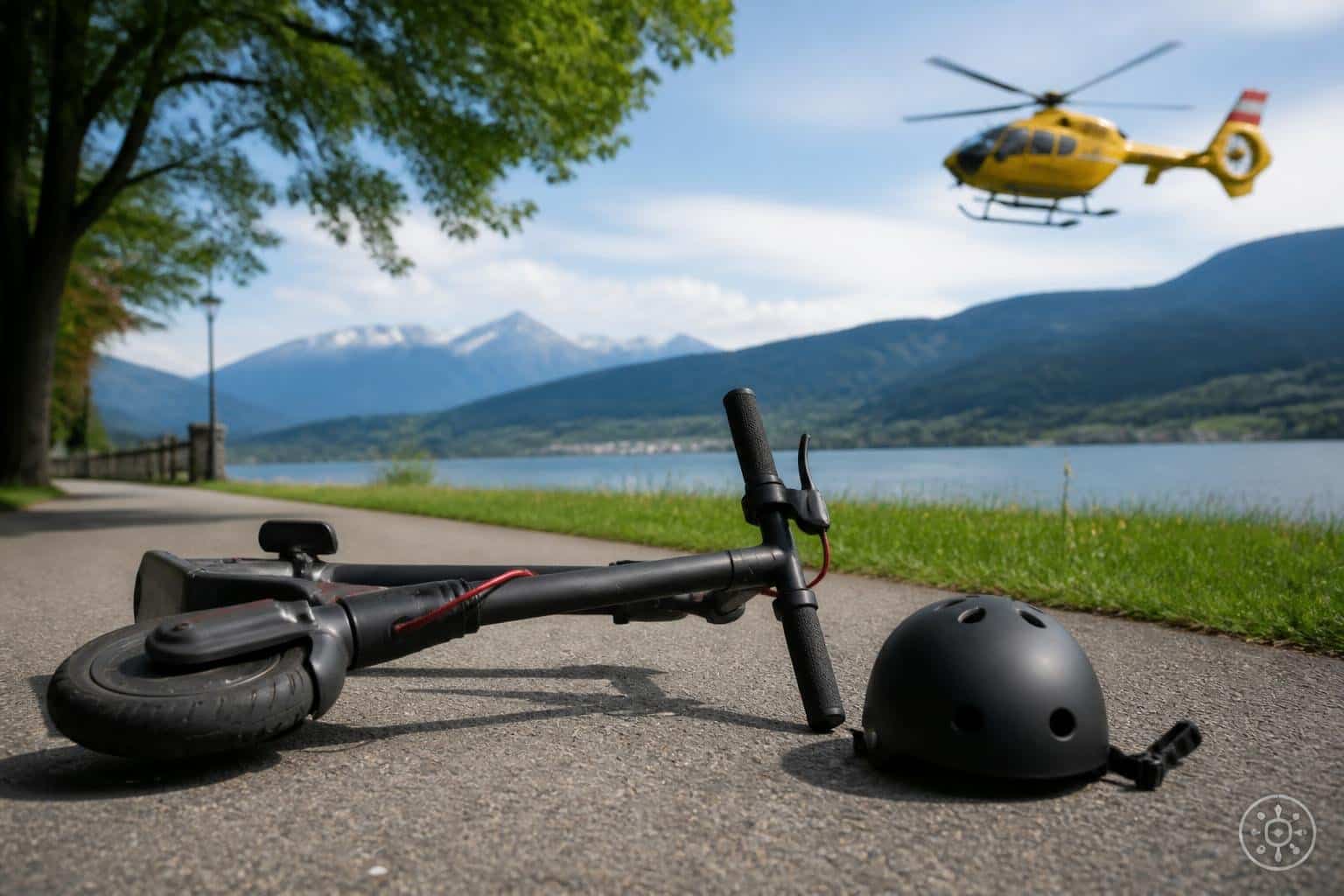 Kärntner erlitt bei Sturz mit E-Scooter schwere Kopfverletzungen