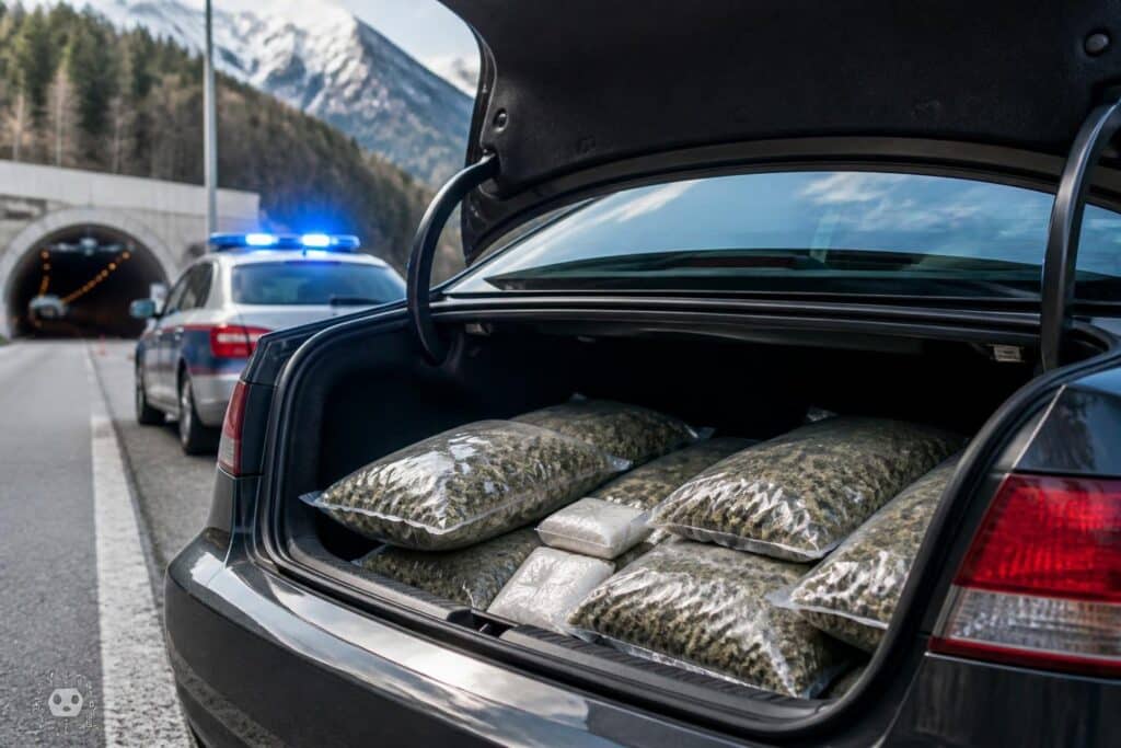 Kokain und fünf Kilo Cannabis im Kofferraum