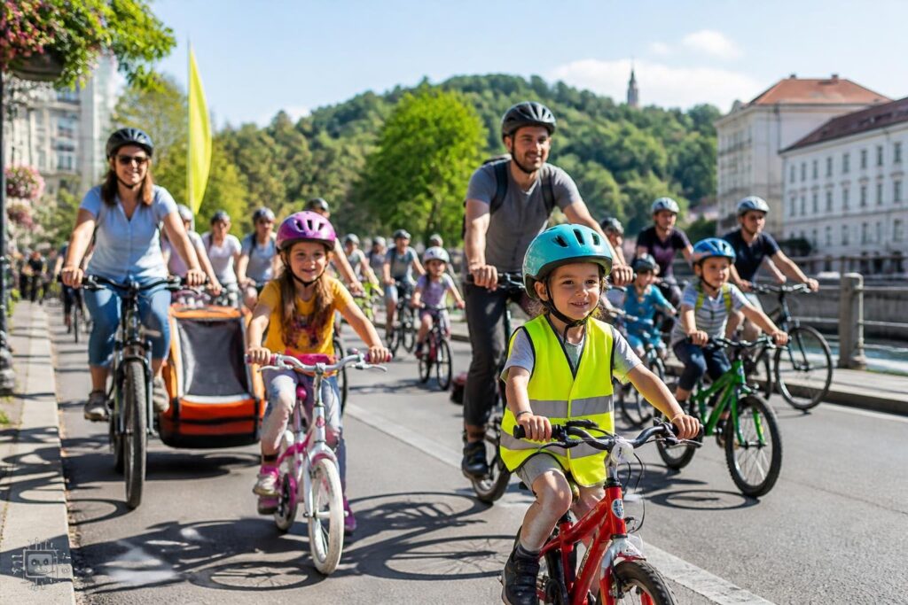 250 Menschen radelten für sichere Schulwege