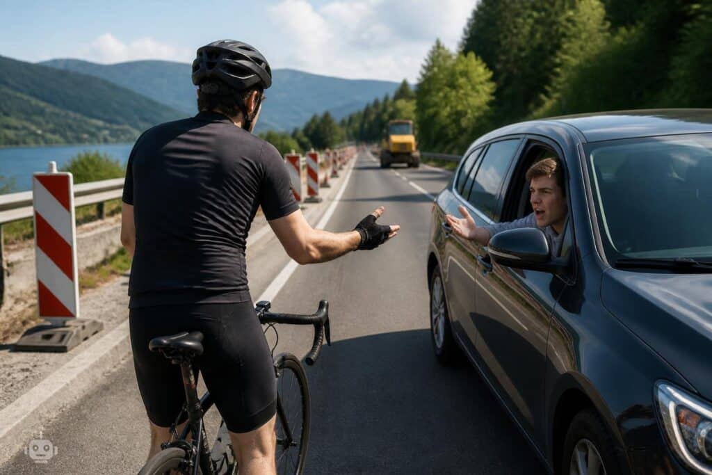 Streit zwischen Radfahrer und Autofahrer eskaliert