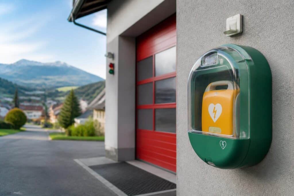 Öffentlicher Defibrillator bei der Feuerwehr Gattersdorf in Betrieb genommen