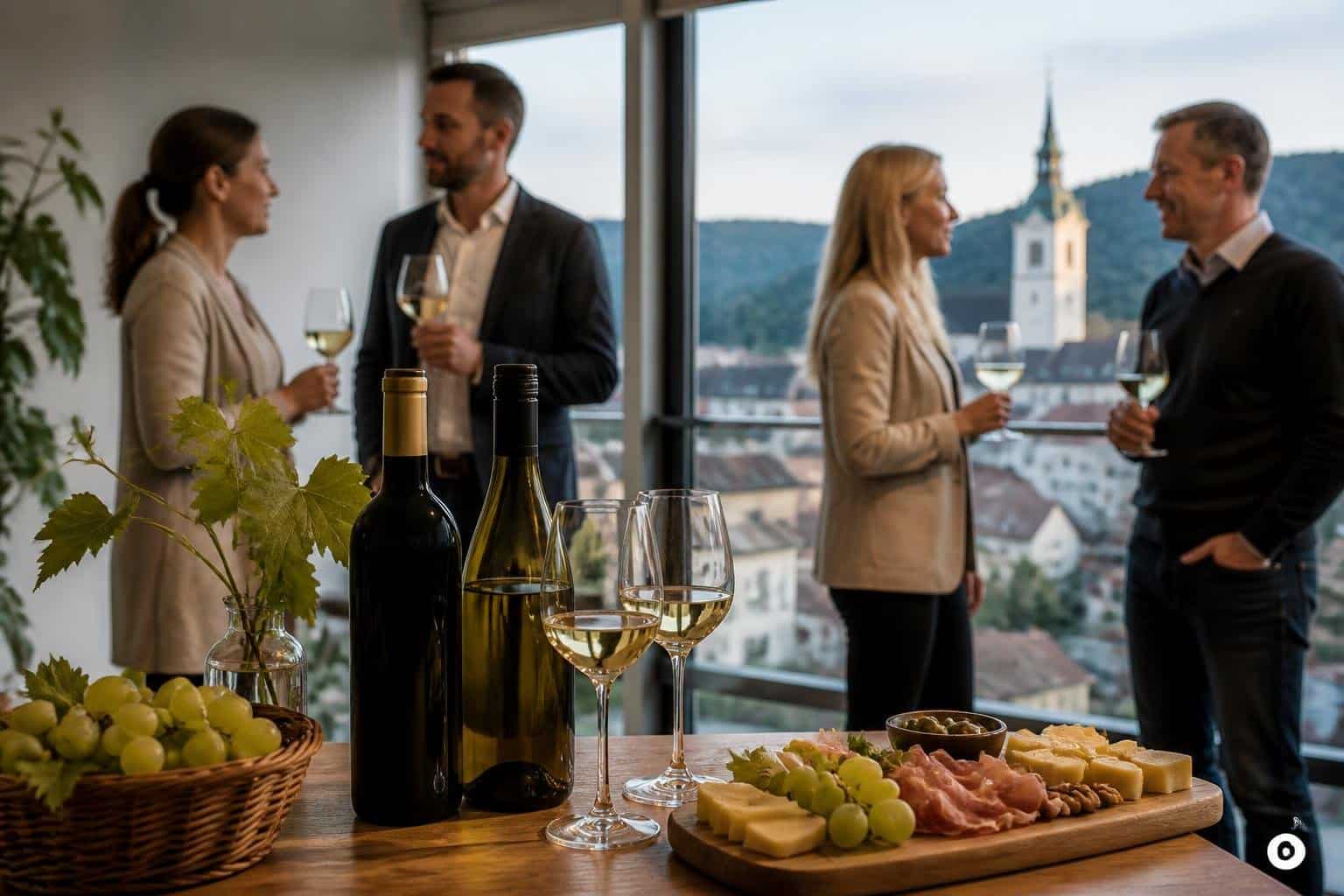 Kärntner Weinbauern sorgten für genussvollen Abend in Redaktion