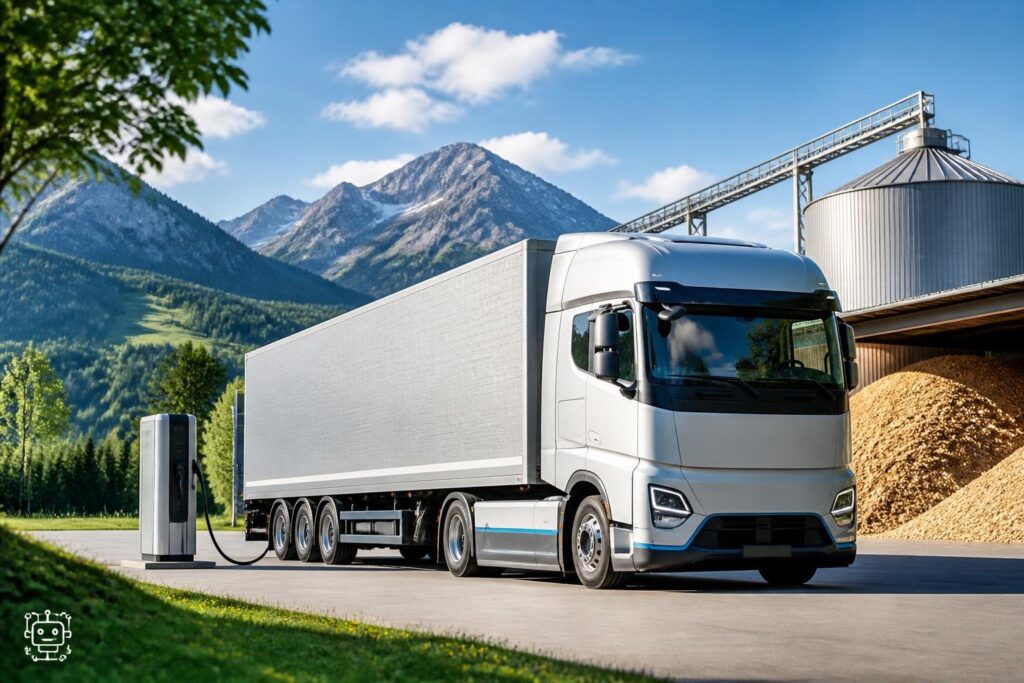 Pellets-Produzent setzt auf E-Lkw