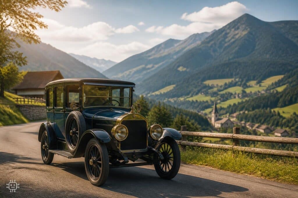 Ein ganz besonderer Oldtimer rollt durch das Lesachtal