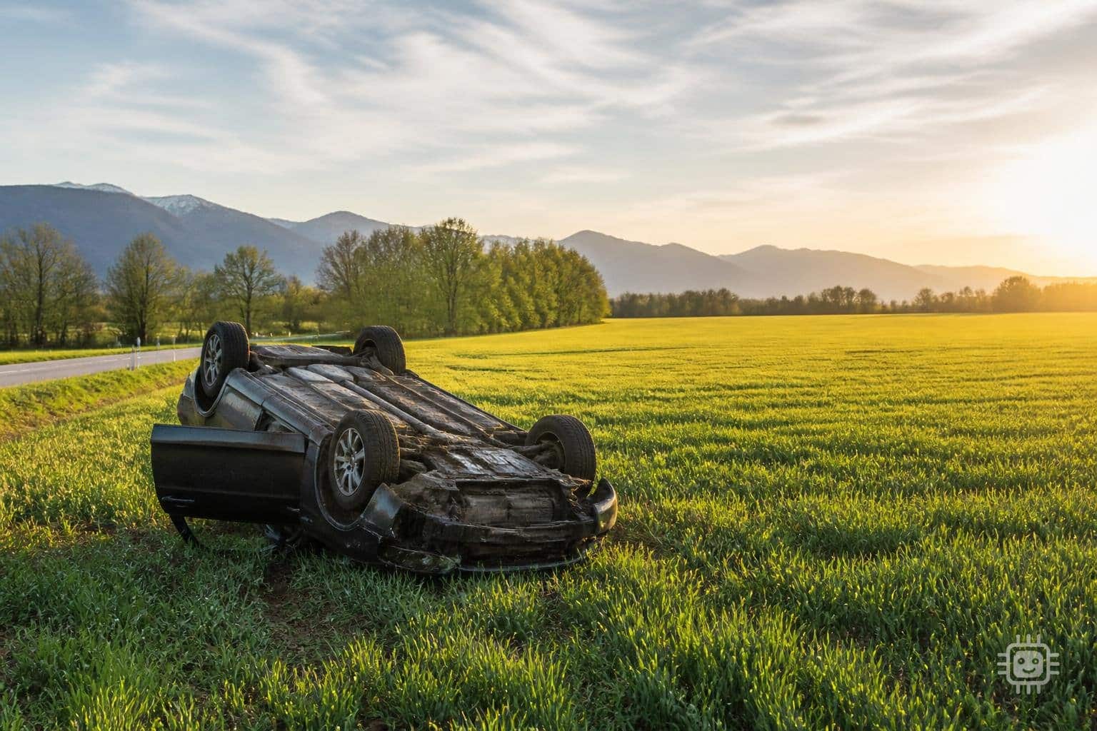 Mehrfach überschlagen: Auto landete bei St. Michael ob Bleiburg im Acker