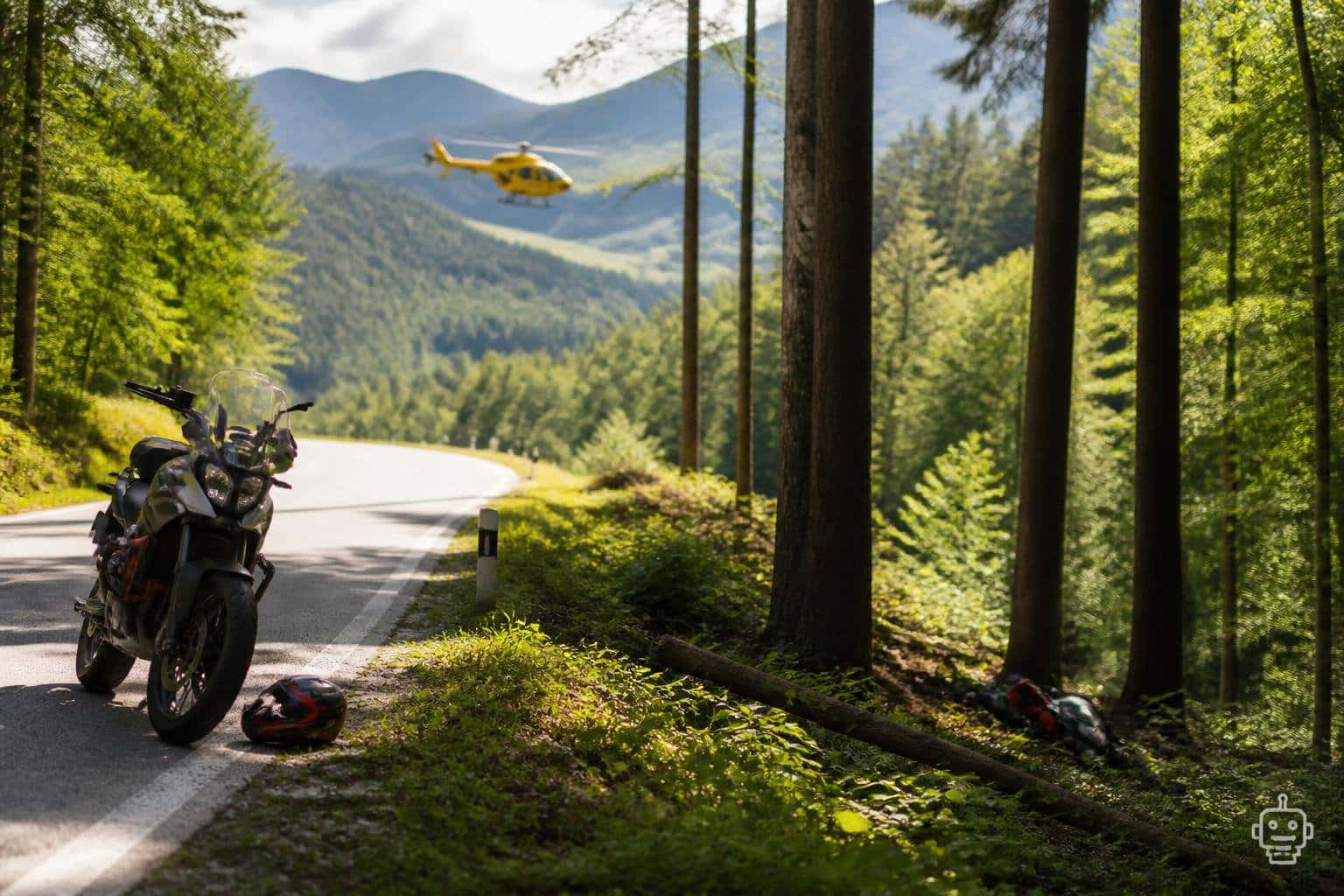 Unfall in Kärnten: Junge Motorradfahrerin lag verletzt im Wald