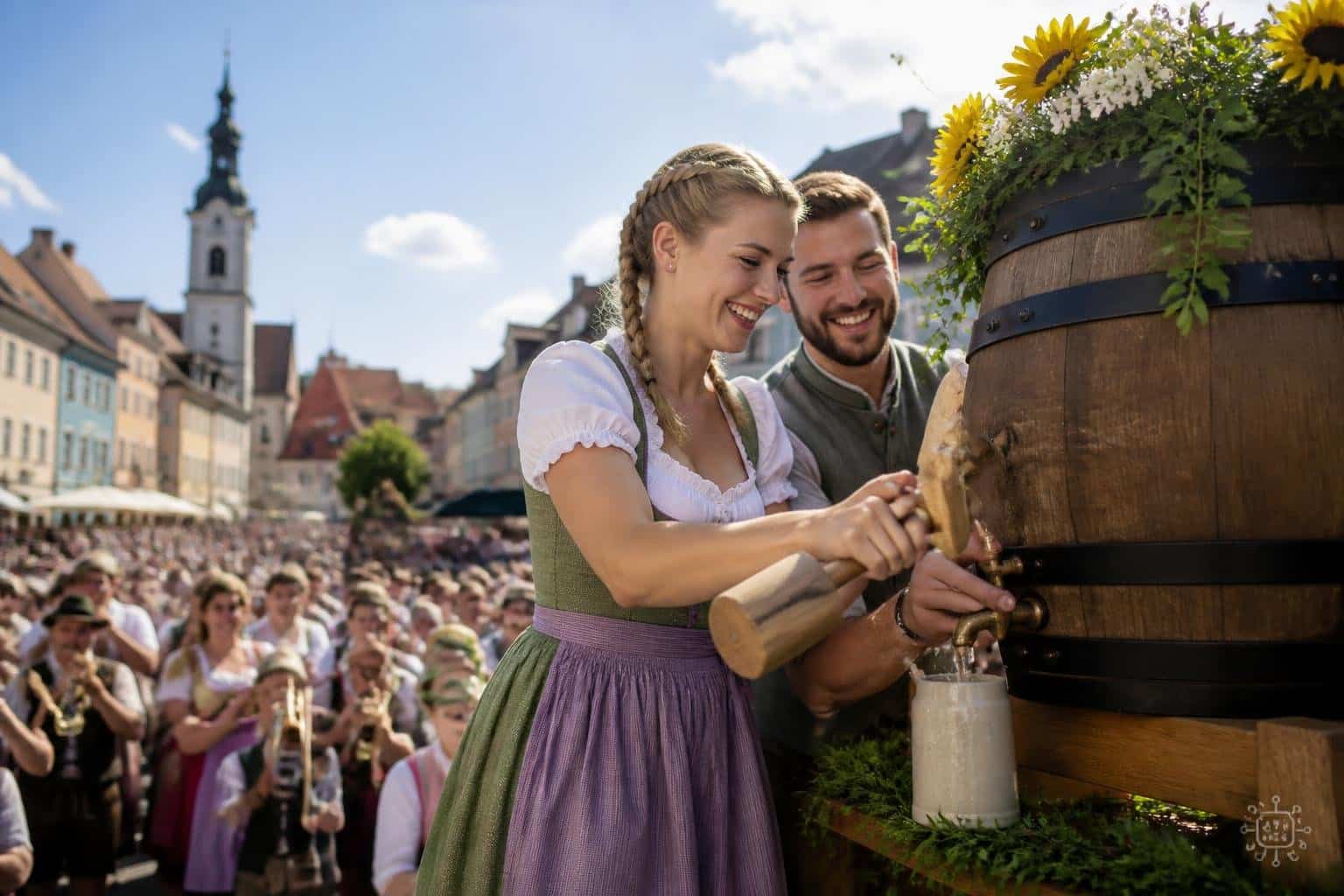 Strahlende Gesichter bei der Eröffnung der 663. St. Veiter Wiesn