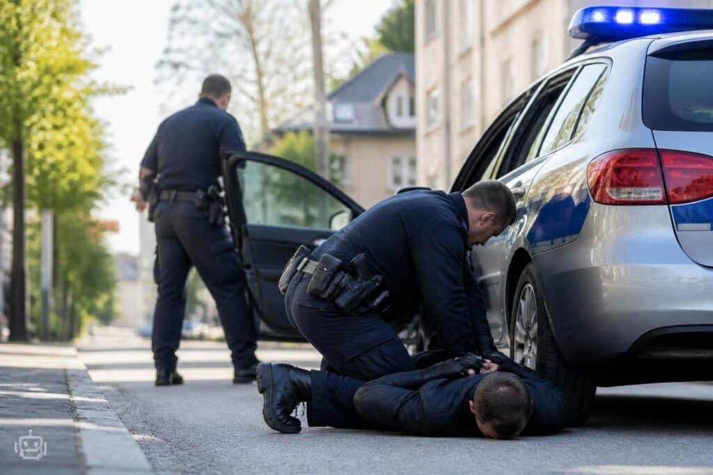Zwei Polizisten bei Festnahme verletzt