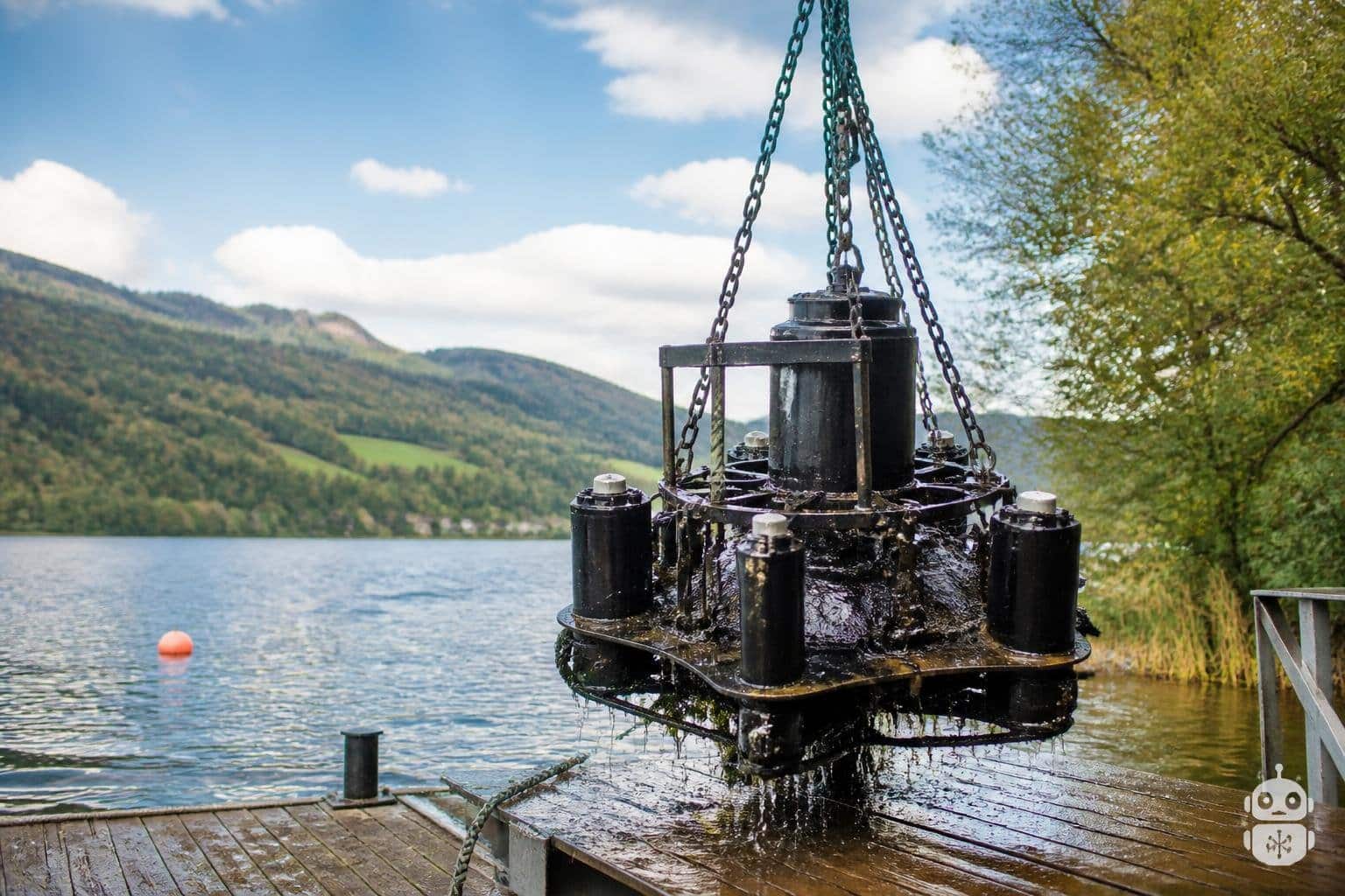 Mit Video: Belüftungsanlage im Brennsee wurde gewartet