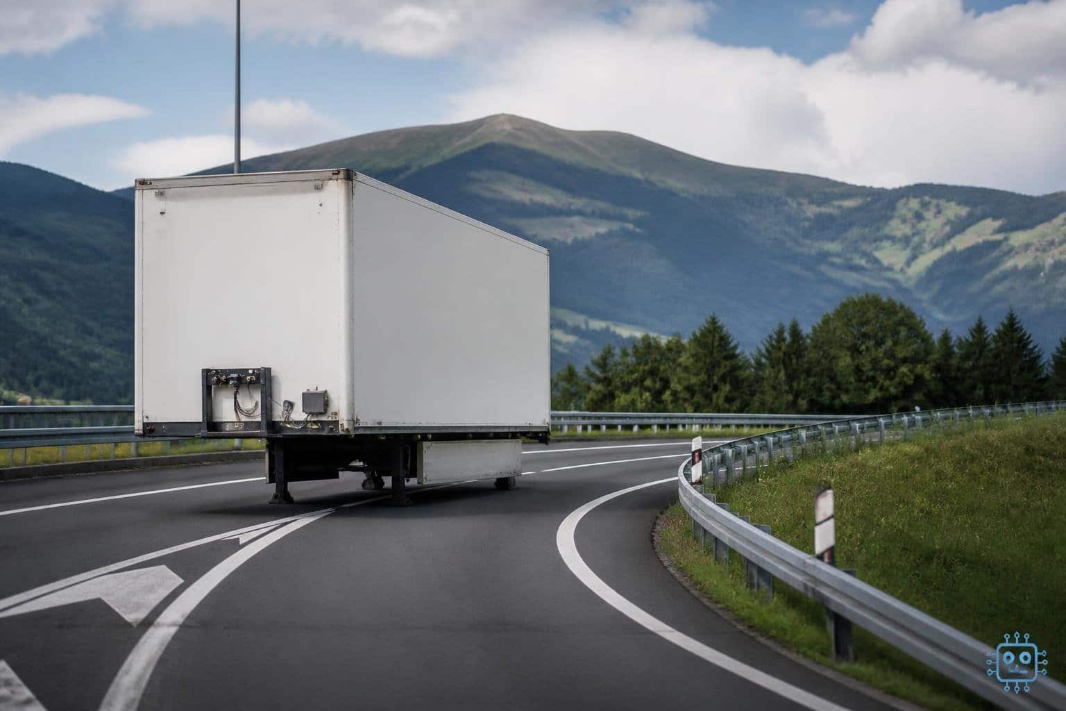 Sattelanhänger auf Autobahn verloren