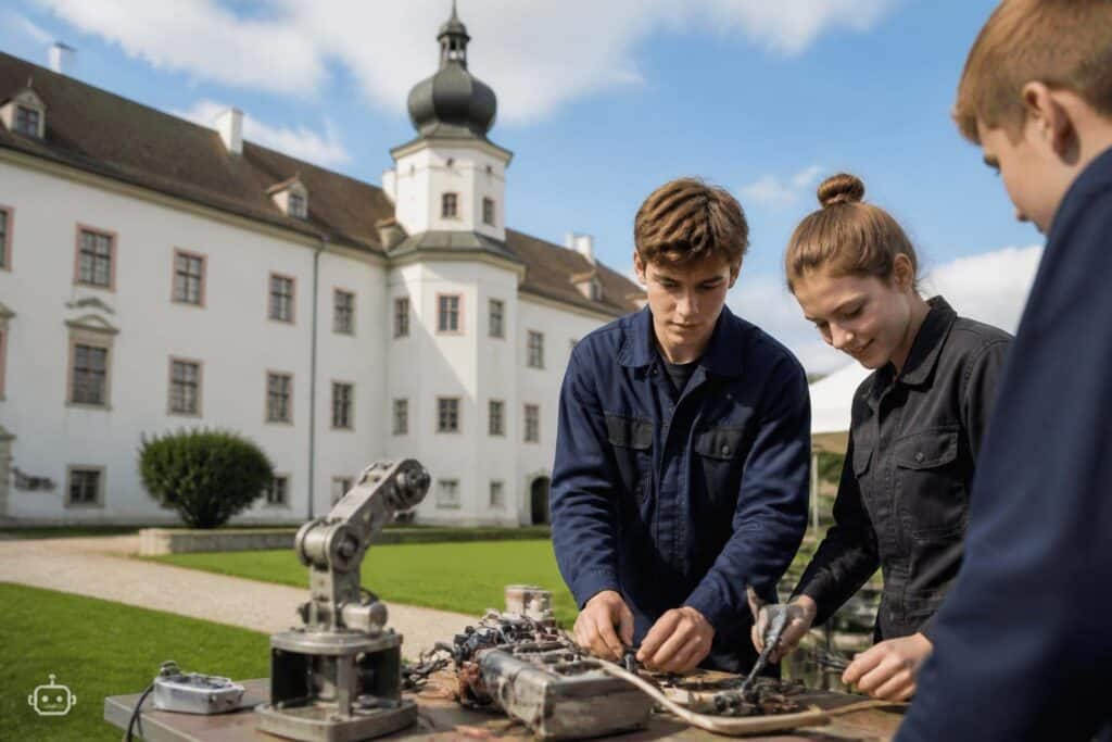 Schloss Porcia verwandelte sich in Berufs- und Bildungswelt