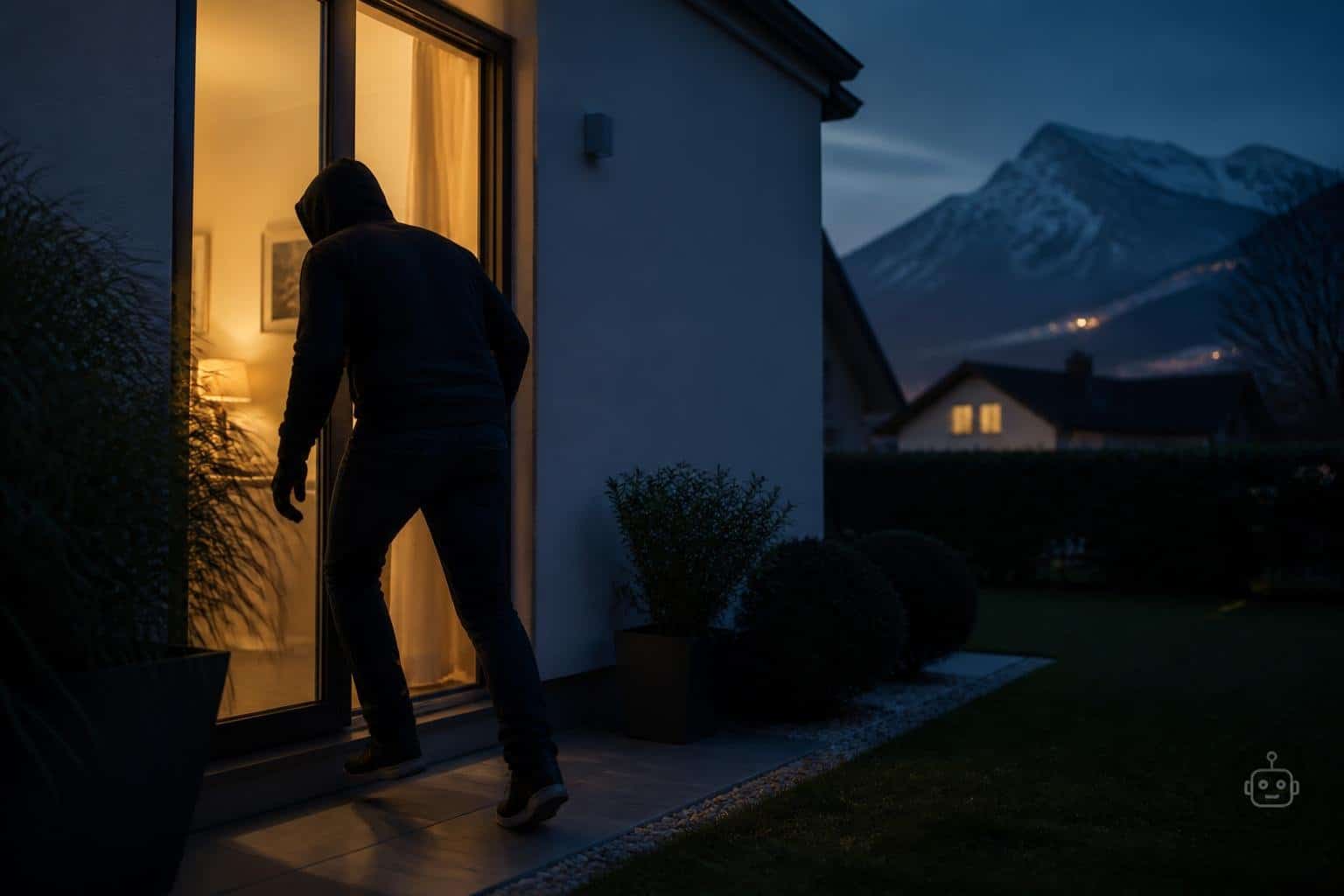 Einbruch, während Bewohner schlafen