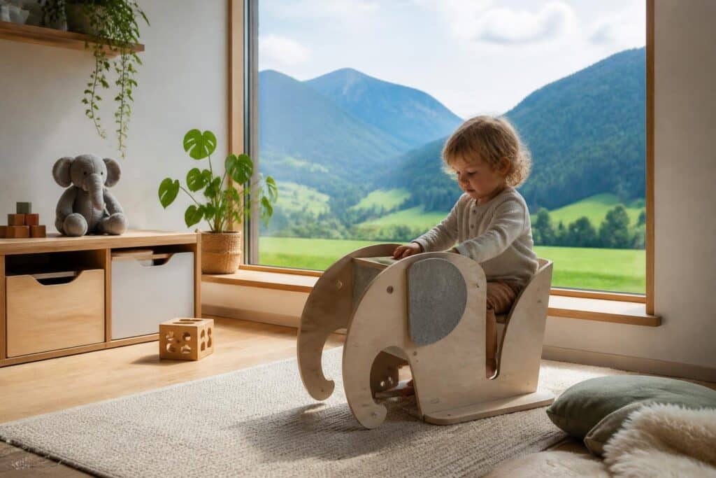 Holländer entwirft im Gailtal Kindermöbel, die mitwachsen
