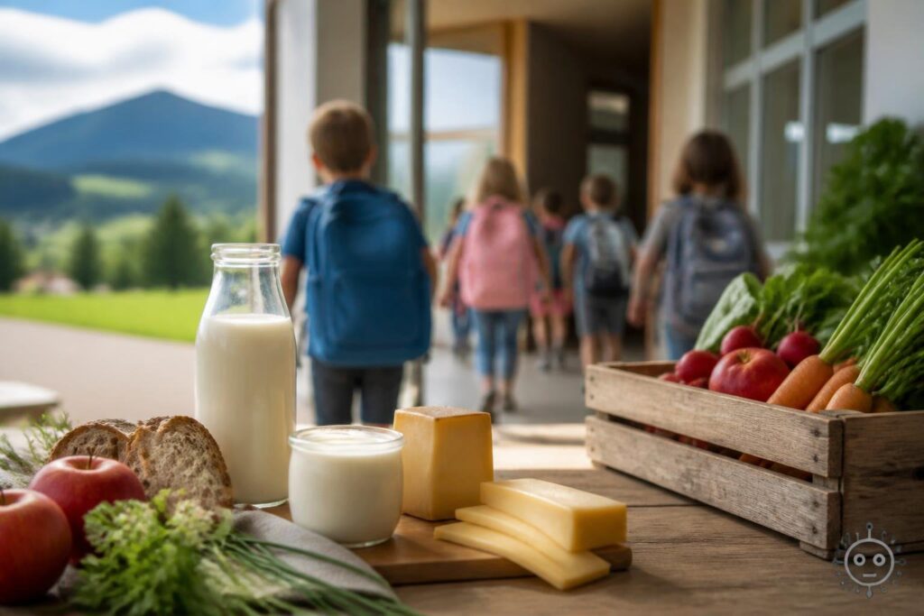 Wie die gesunde Jause vom Bauernhof in die Schule kommt