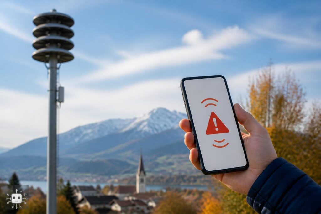 Sirenen und Handys schlagen Samstag Alarm