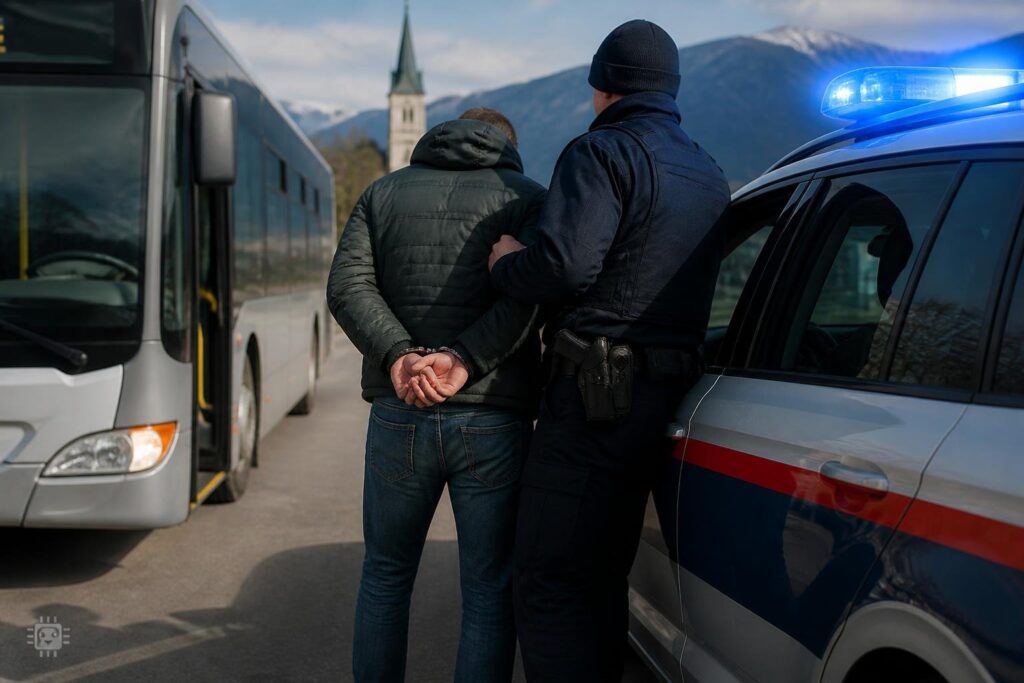 Kärnten: 59-Jähriger drohte Buslenker mit Schusswaffe