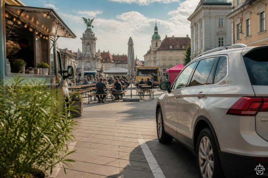 Autos illegal geparkt? Foodtruck-Event in Klagenfurt hat Nachspiel