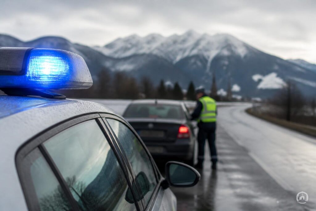 Verkehrsunfall mit Sachschaden, Alkohol und Haft in Villach