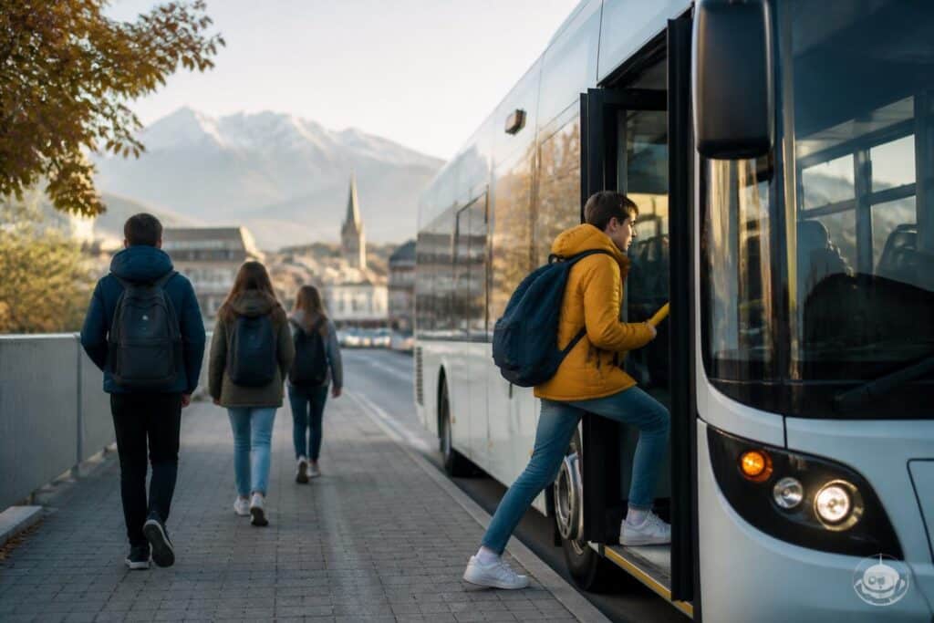 Schülerbus fährt fünf Minuten früher