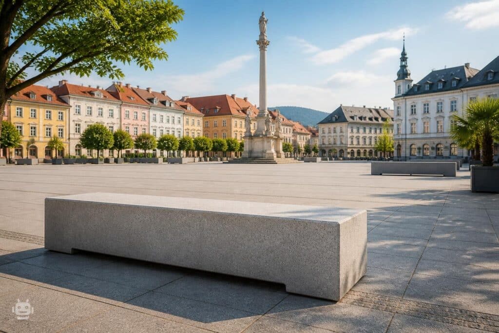 Anti-Terror-Bänke am Neuen Platz installiert