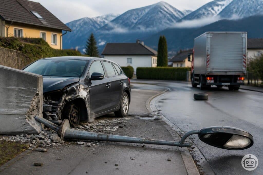 Verkehrsunfall mit Sachschaden und Alkoholisierung