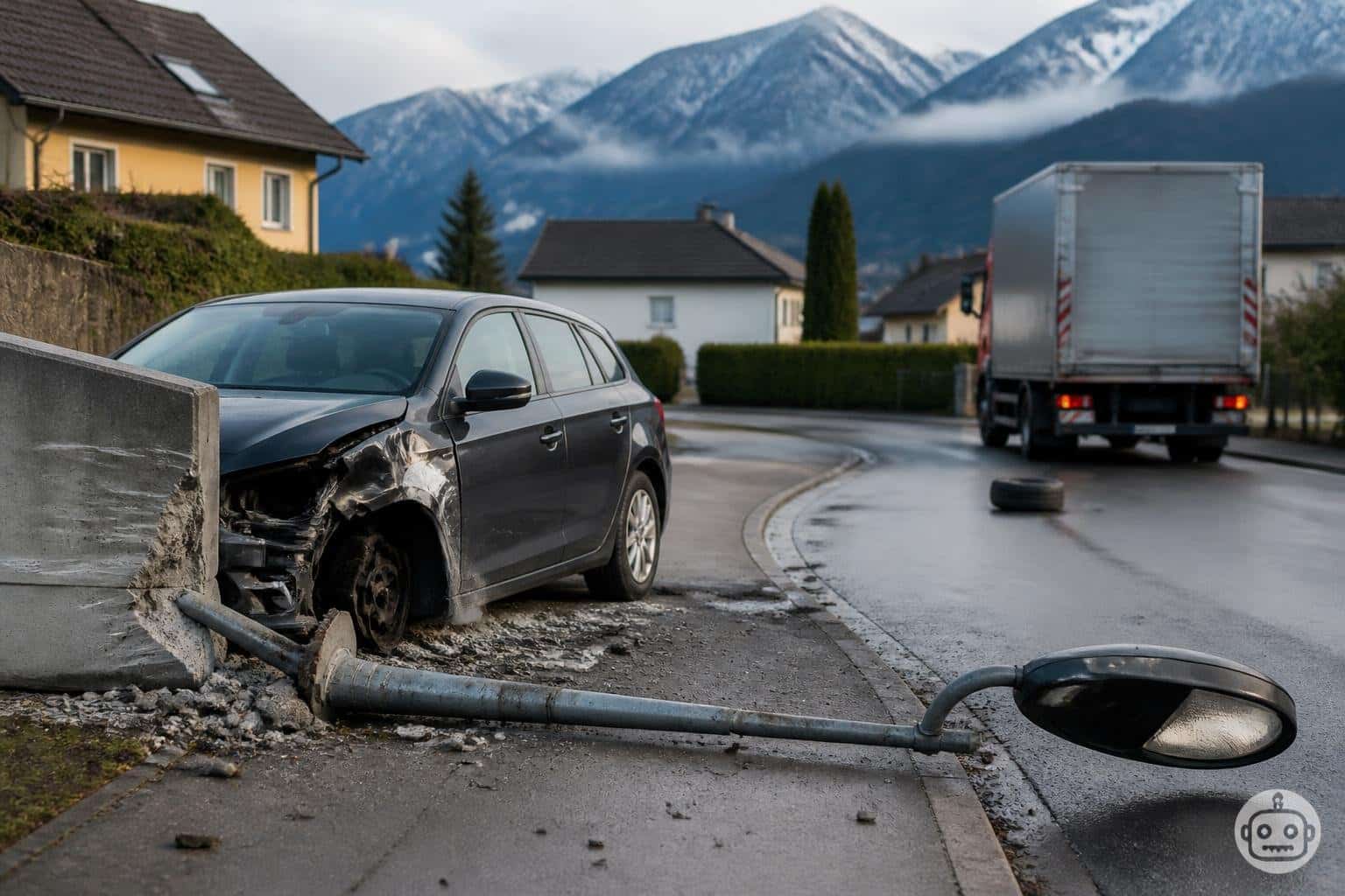 Verkehrsunfall mit Sachschaden und Alkoholisierung